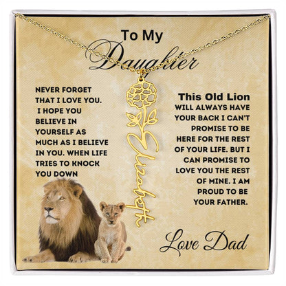 To My Daughter Forever Flower