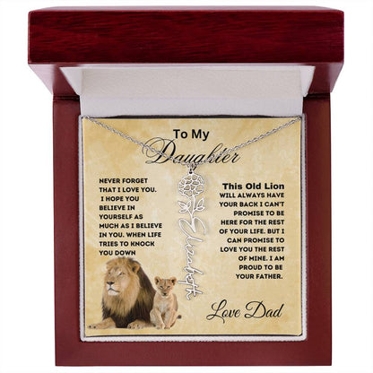 To My Daughter Forever Flower