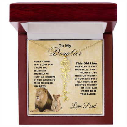 To My Daughter Forever Flower