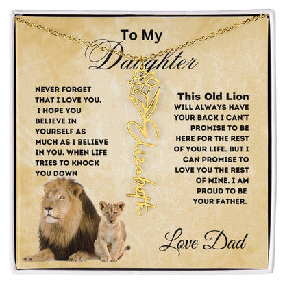 To My Daughter Forever Flower
