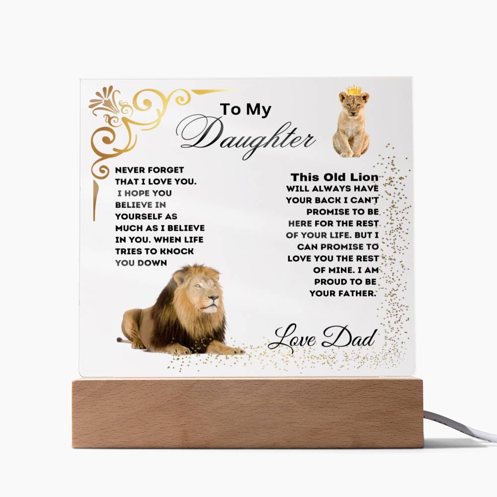 To My Daughter, Love Dad