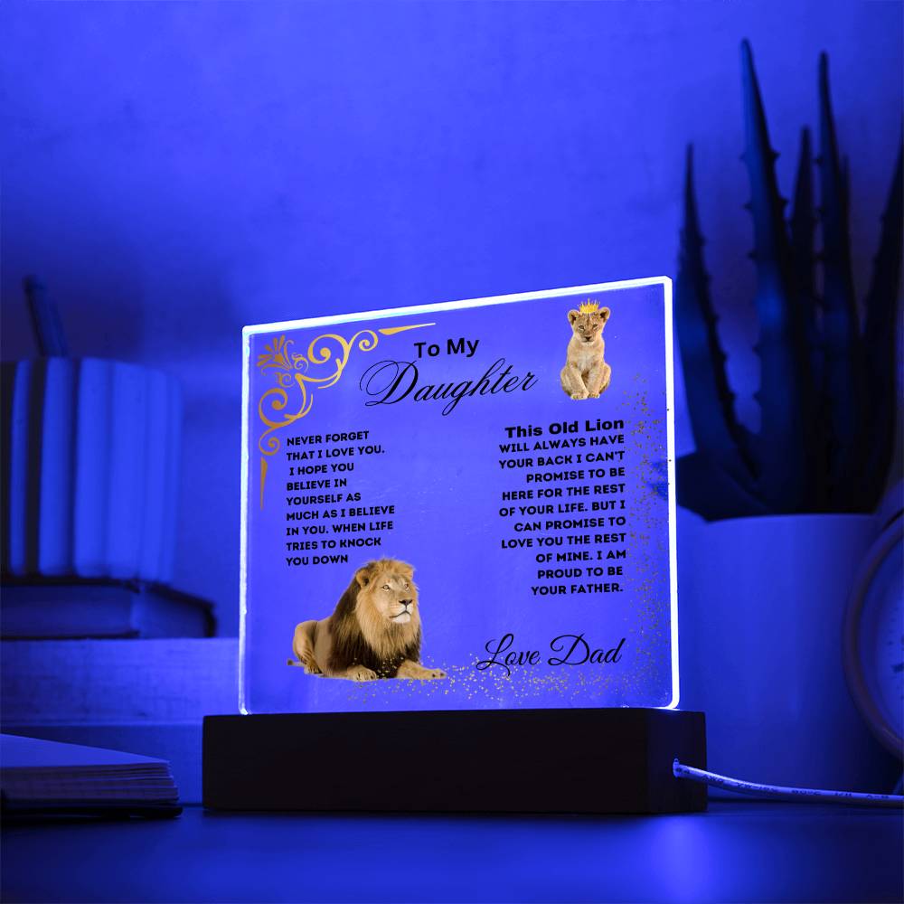 To My Daughter, Love Dad