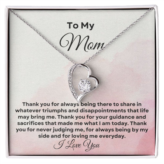 To My Mom Forever Love Necklace