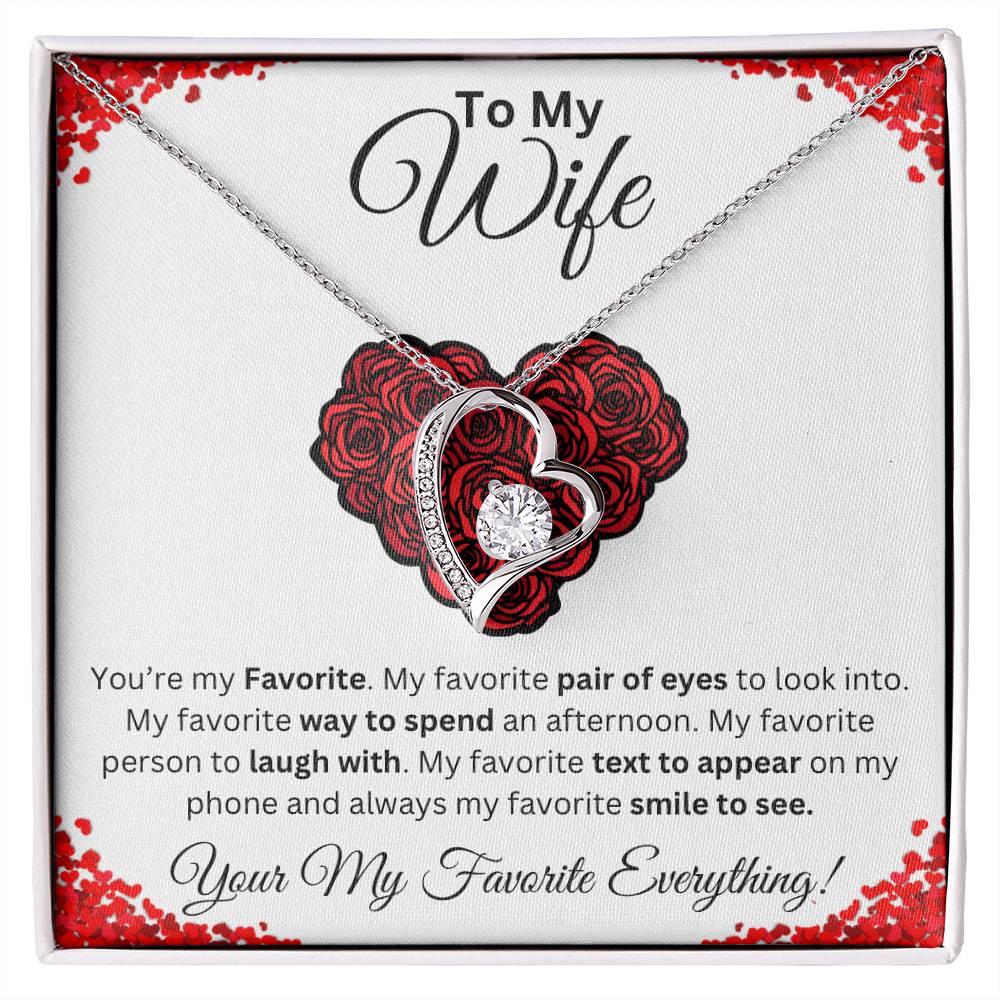 To My Wife Favorite Forever Love Necklace