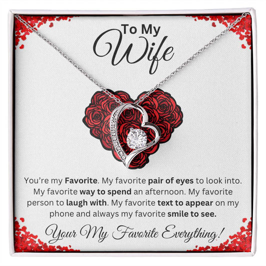 To My Wife Favorite Forever Love Necklace