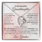 To My beautiful Granddaughter Forever Love Necklace
