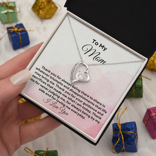To My Mom Forever Love Necklace