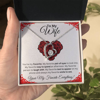 To My Wife Favorite Forever Love Necklace