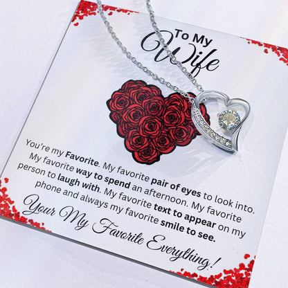 To My Wife Favorite Forever Love Necklace