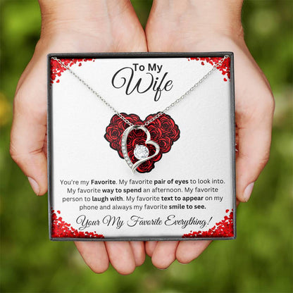 To My Wife Favorite Forever Love Necklace