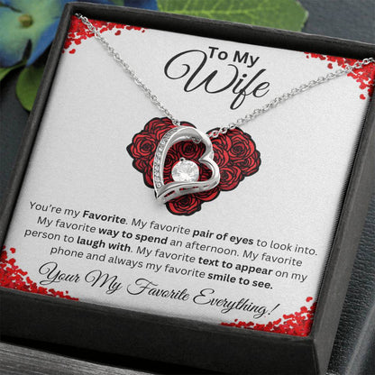To My Wife Favorite Forever Love Necklace
