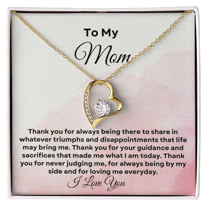 To My Mom Forever Love Necklace