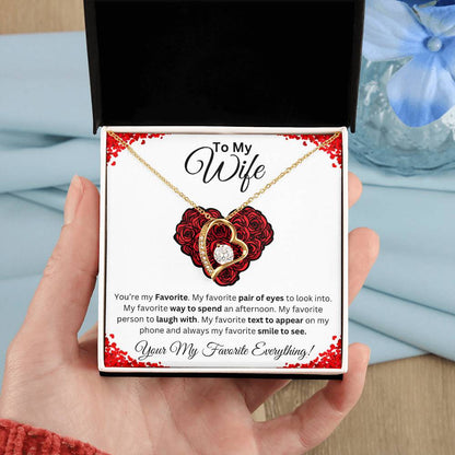 To My Wife Favorite Forever Love Necklace