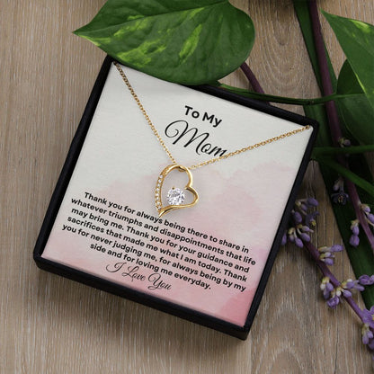To My Mom Forever Love Necklace
