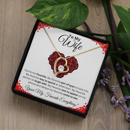 To My Wife Favorite Forever Love Necklace