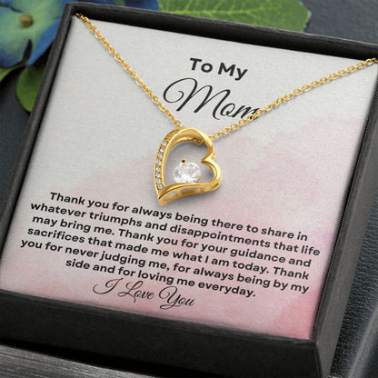 To My Mom Forever Love Necklace