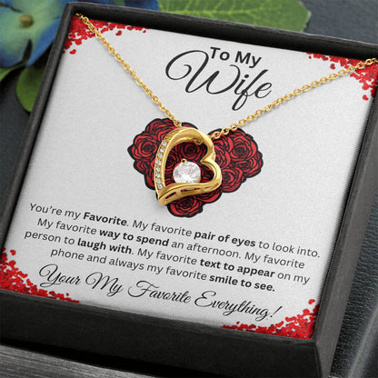 To My Wife Favorite Forever Love Necklace