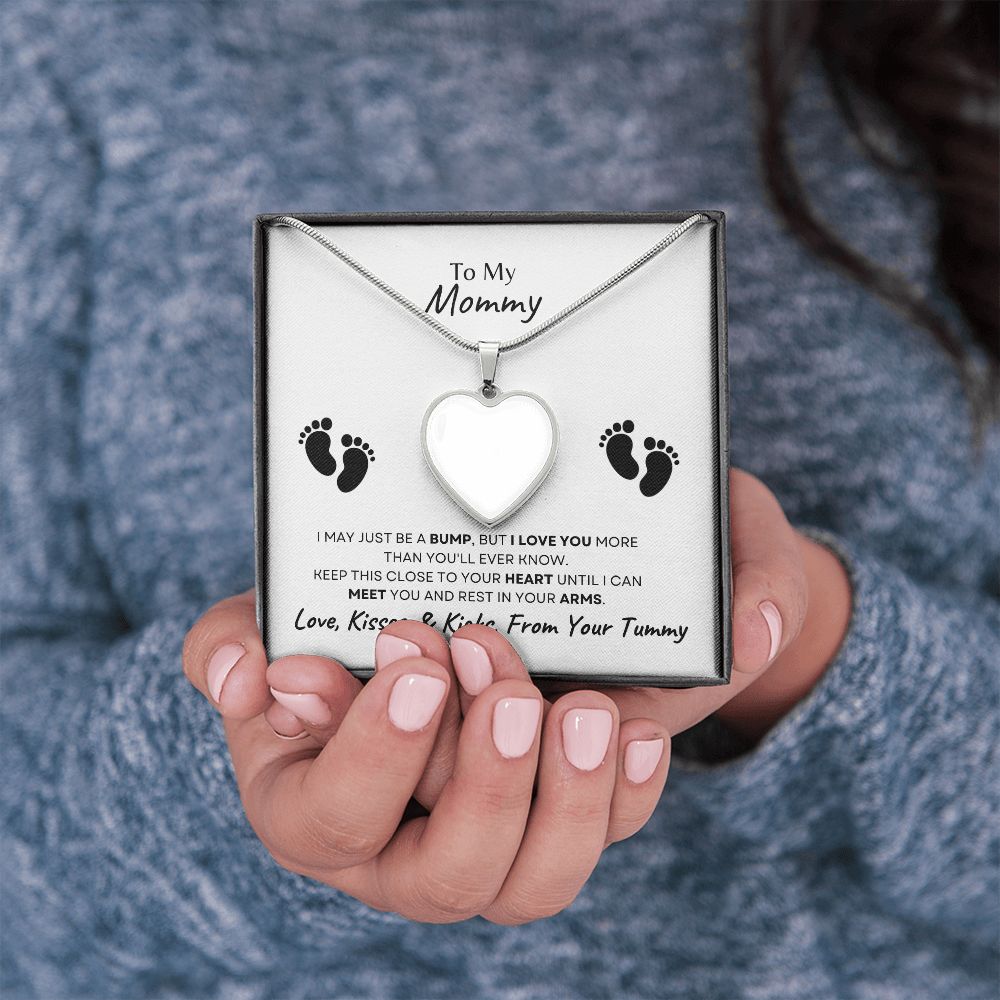 To My Mommy Heart Necklace