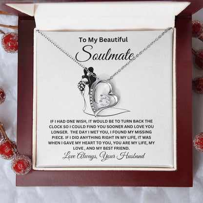 To My Beautiful Soulmate Forever Love Necklace