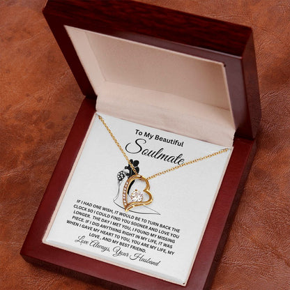 To My Beautiful Soulmate Forever Love Necklace