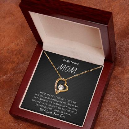 To My Loving Mom Forever Love Necklace