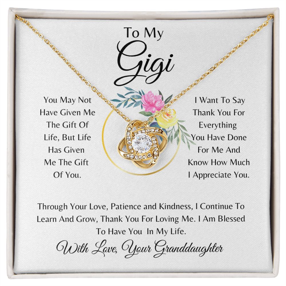 To My Gigi Love Knot Necklace