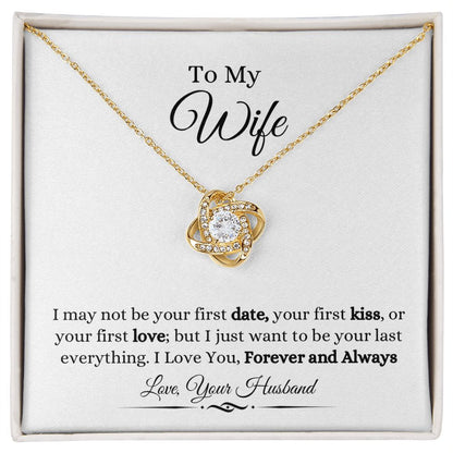 To My Wife Love Knot Necklace
