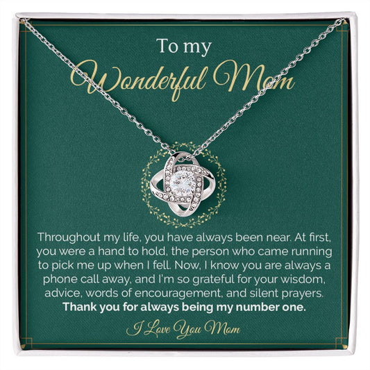 My Mom | Always in my heart - Love Knot Necklace