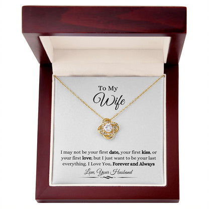 To My Wife Love Knot Necklace