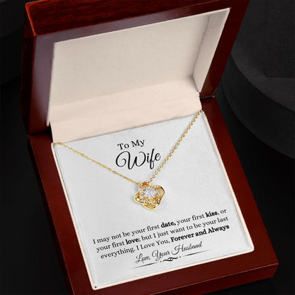 To My Wife Love Knot Necklace