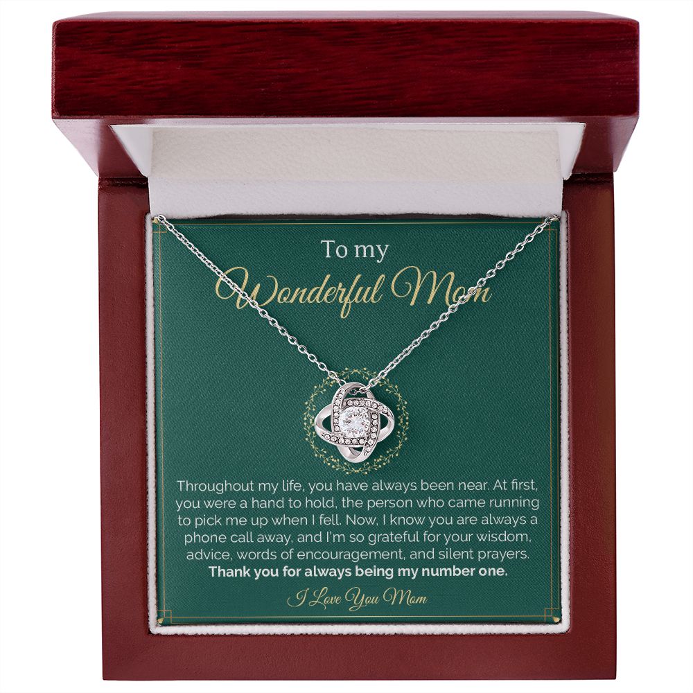 My Mom | Always in my heart - Love Knot Necklace