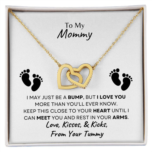 To My Mommy Interlocking Hearts