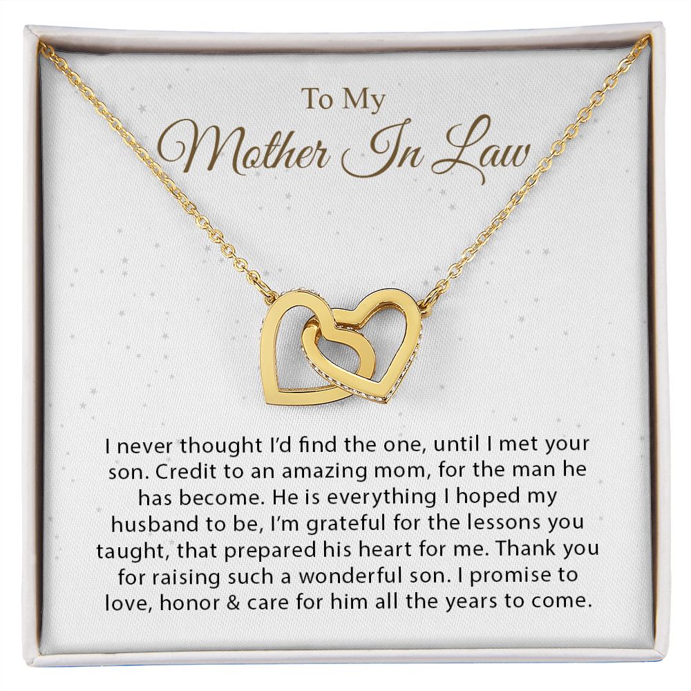 My Mother-In-Law | You are amazing - Interlocking Hearts necklace