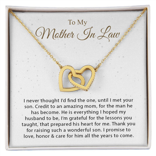 My Mother-In-Law | You are amazing - Interlocking Hearts necklace