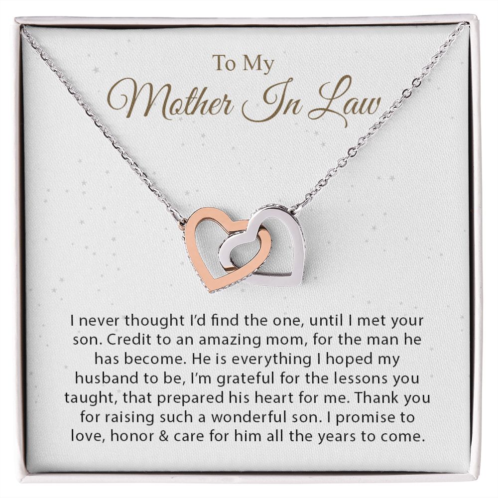 My Mother-In-Law | You are amazing - Interlocking Hearts necklace