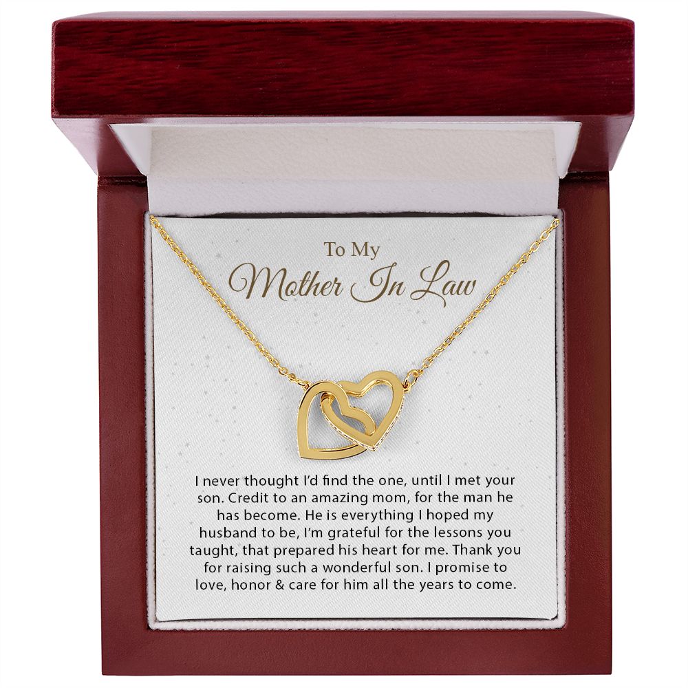 My Mother-In-Law | You are amazing - Interlocking Hearts necklace