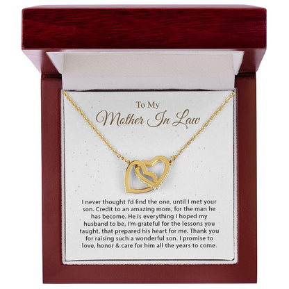 My Mother-In-Law | You are amazing - Interlocking Hearts necklace