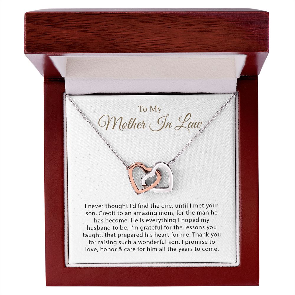 My Mother-In-Law | You are amazing - Interlocking Hearts necklace