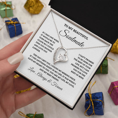 To My Beautiful Soulmate Forever Love Necklace