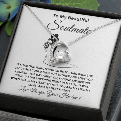 To My Beautiful Soulmate Forever Love Necklace