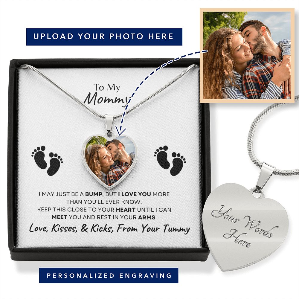 To My Mommy Heart Necklace