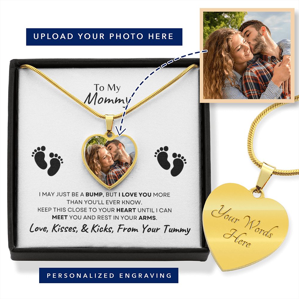 To My Mommy Heart Necklace