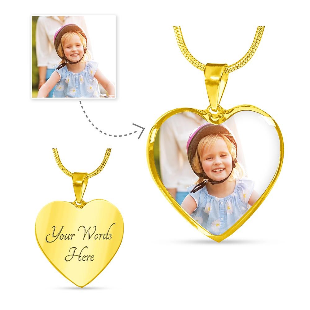 To My Mommy Heart Necklace
